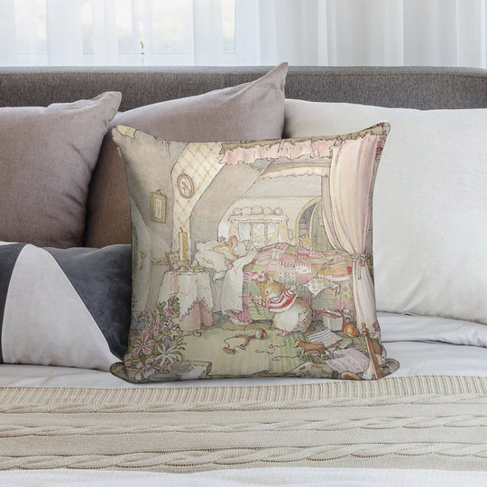 Wilfred's Birthday Morning Soft Short Plush Fabric Throw Pillow