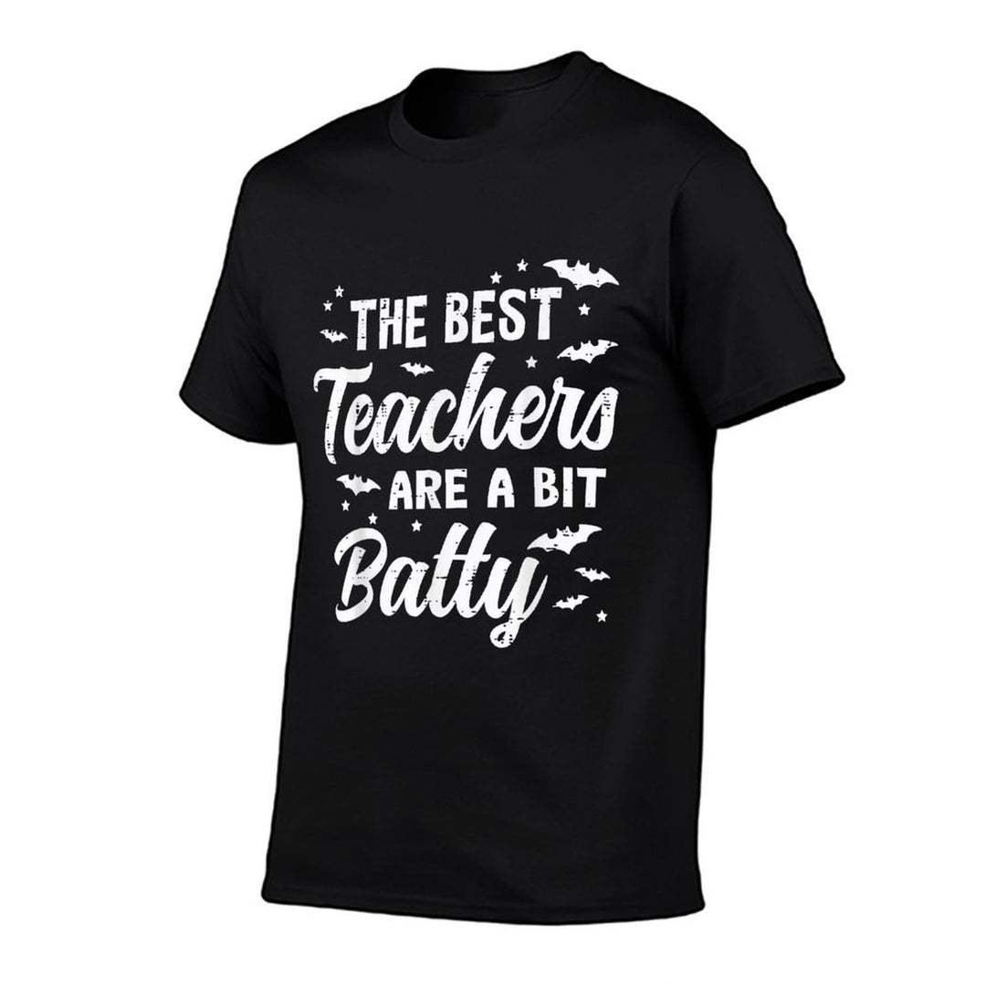 Halloween Best Teachers A Bit Batty Funny Costume Men Women  Tagless Design T-Shirt