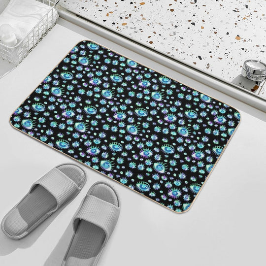The Eyes of The Beholder Pattern  Rapid-Drying Bath Mat
