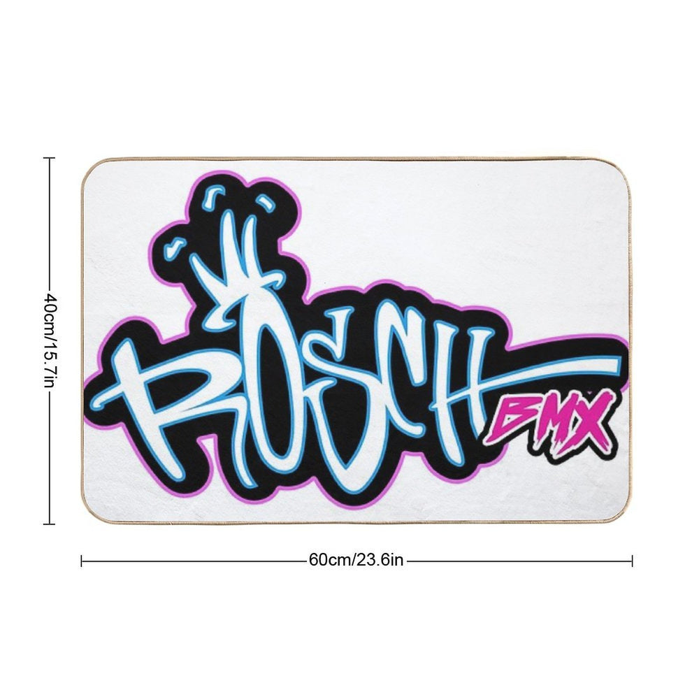Rosch BMX Graffiti  Absorbent Bath Mat