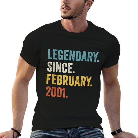 Legendary Since February 2001 21st Birthday  Relaxed-fit T-Shirt