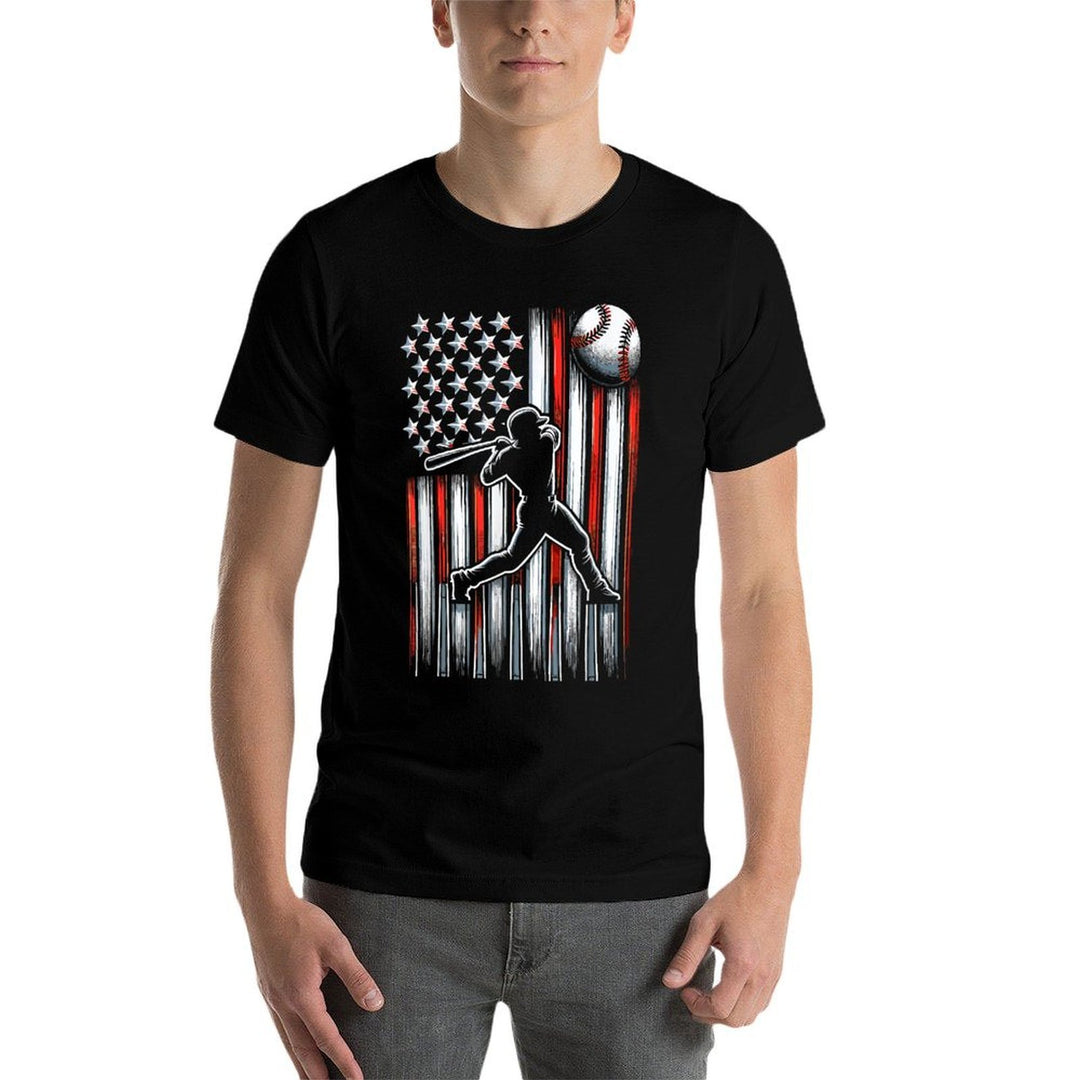 American Patriotic Baseball  Stretchy T-Shirt
