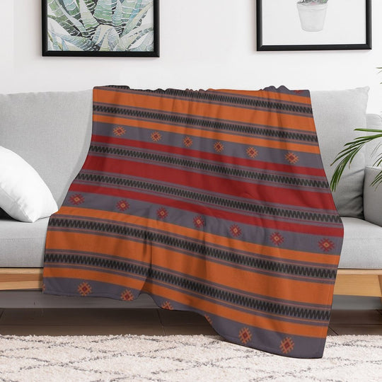 Oriental Kilim Rug 3 Wrinkle-free Throw Blanket