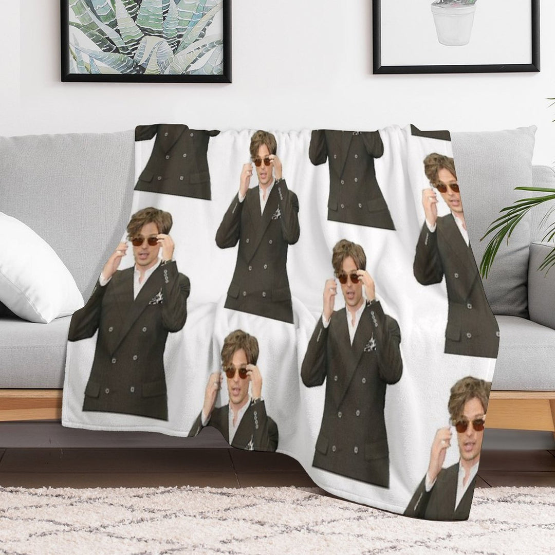 Matthew Gray Gubler Sustainable Throw Blanket