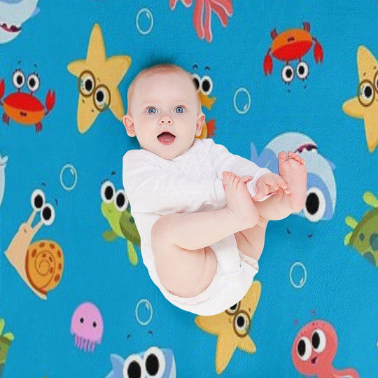 Finny The Shark Pattern 01 Premium Throw Blanket