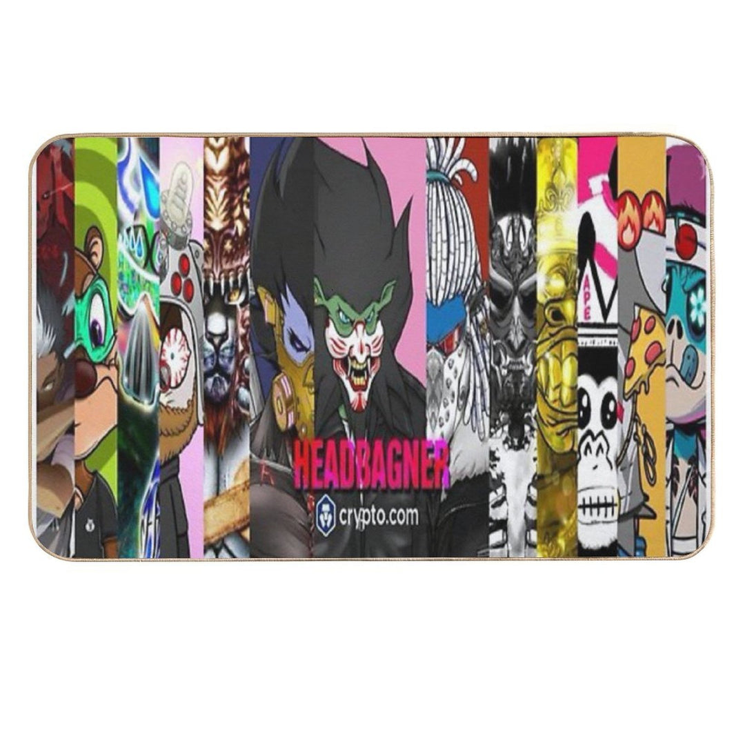 HeadBanger's Banner Durable Bath Mat