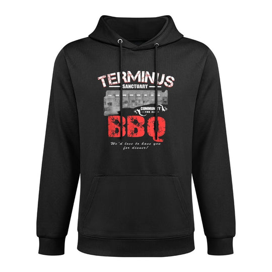 Go Out Adult Terminus BBQ Funny Zombie Apocalypse Unisex Design Hoodie