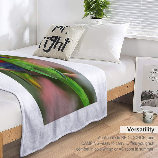Rainbow Lorikeets Velvety-soft Throw Blanket