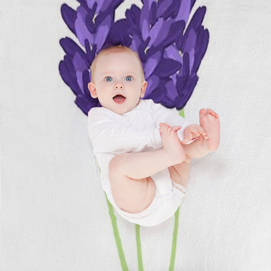 Lavender Lightweight Throw Blanket