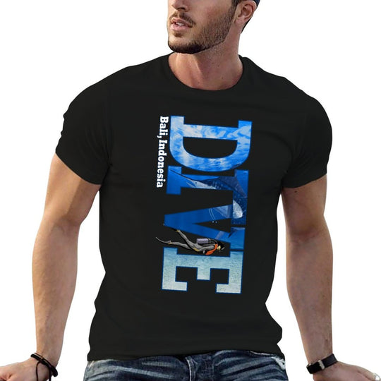 DIVE Bali SCUBA Diving Snorkeling  Cotton T-Shirt