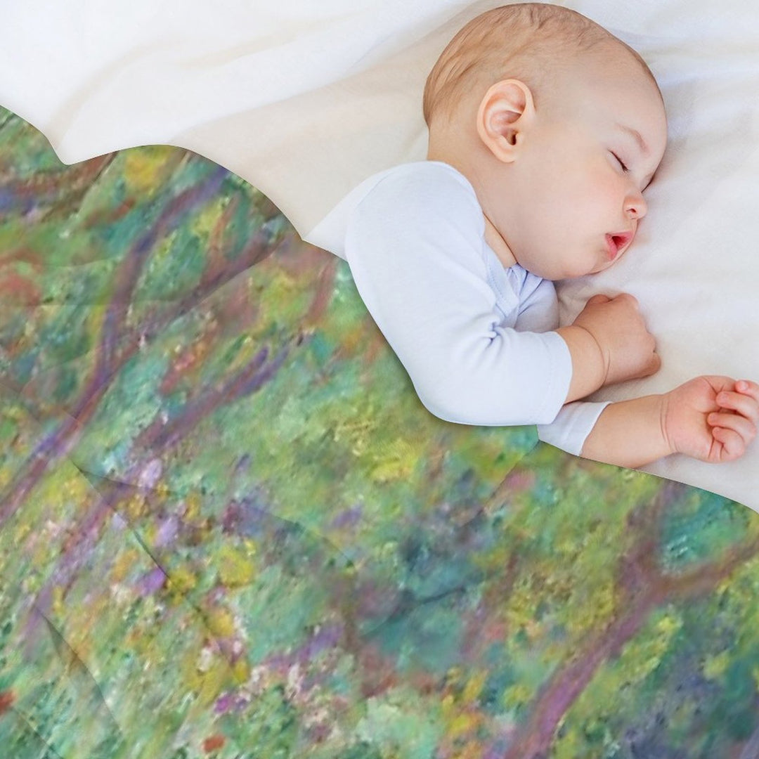 The Artist's Garden at Giverny Anti-pilling Throw Blanket