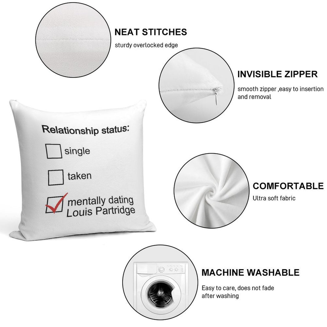 Mentally Dating Louis Partridge Soft Durable Construction Throw Pillow