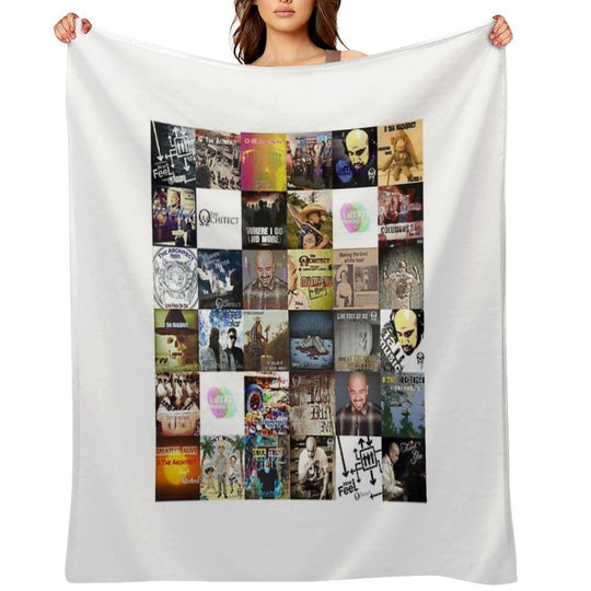 I Am Music Collage All-season Throw Blanket