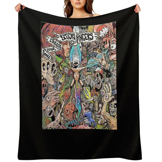 Sticky Fingers Caress Your Soul Eco-conscious Throw Blanket
