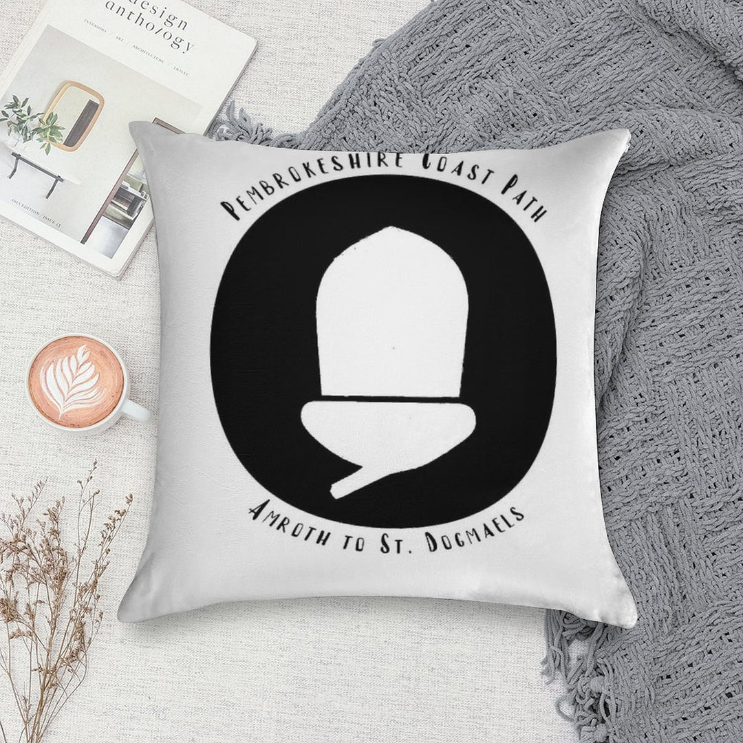 Pembrokeshire Coast Path Soft Hidden Zipper Throw Pillow