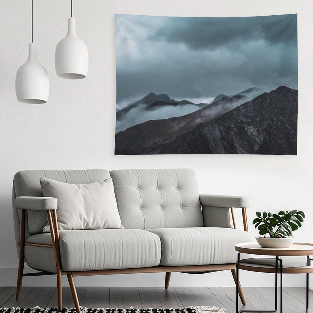 Misty Morning before The Summer Storm Tapestry