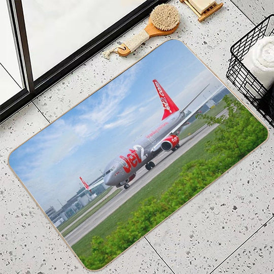 Jet2 Boeing 737 G-JZHP MAN to MAH  Easy To Clean Bath Mat