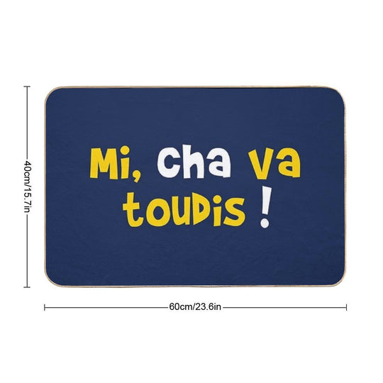 Mi, Cha Always Go!  Long-Lasting Bath Mat