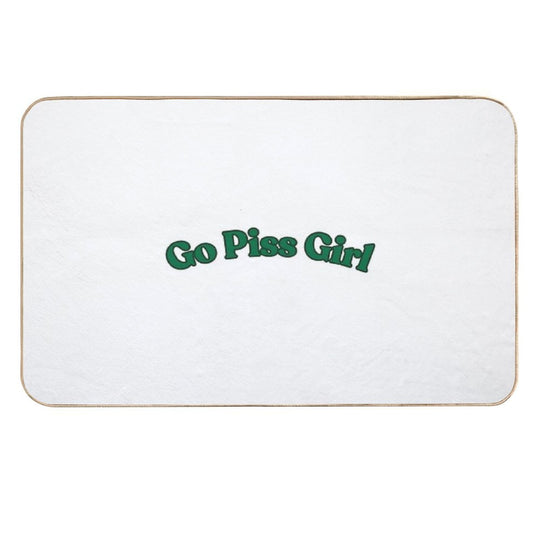 Go Piss Girl Green  Slip-Resistant Bath Mat