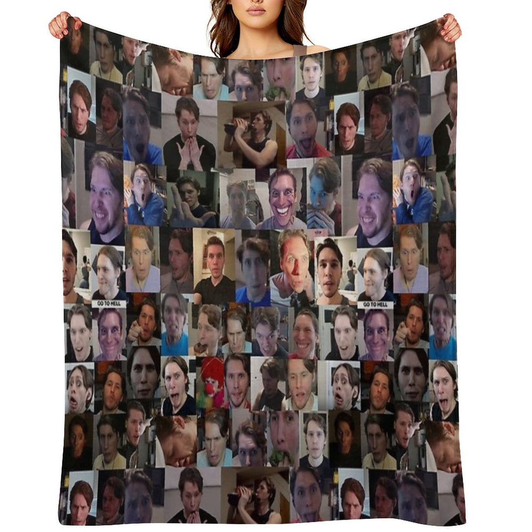 Jerma Collage Gift-ready Throw Blanket