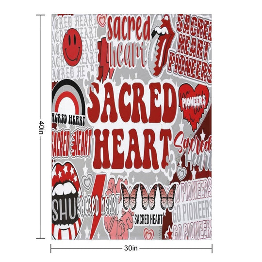 Sacred Heart Collage Comfort Throw Blanket