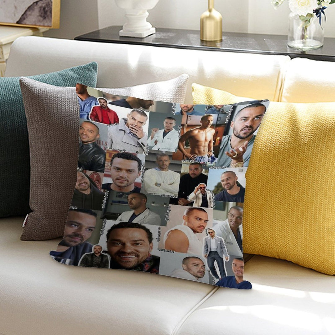 Jackson Avery Collage Soft Decorative Cover Throw Pillow