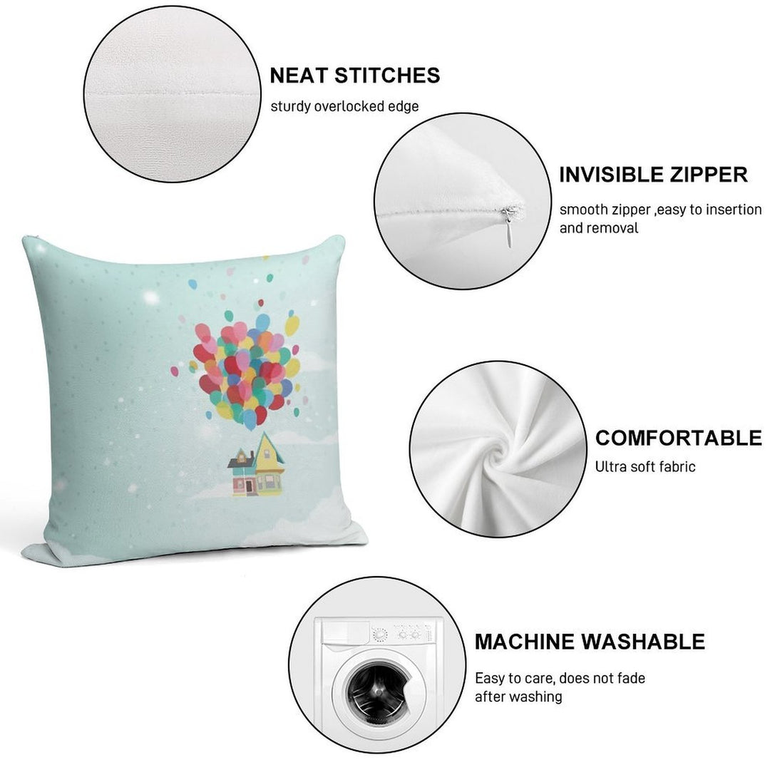 Adventure Is Out There Soft Hidden Zipper Throw Pillow