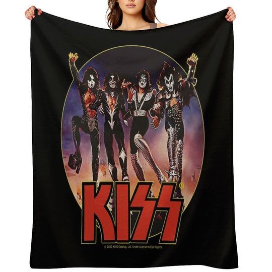KISS Band Members Comfort Throw Blanket