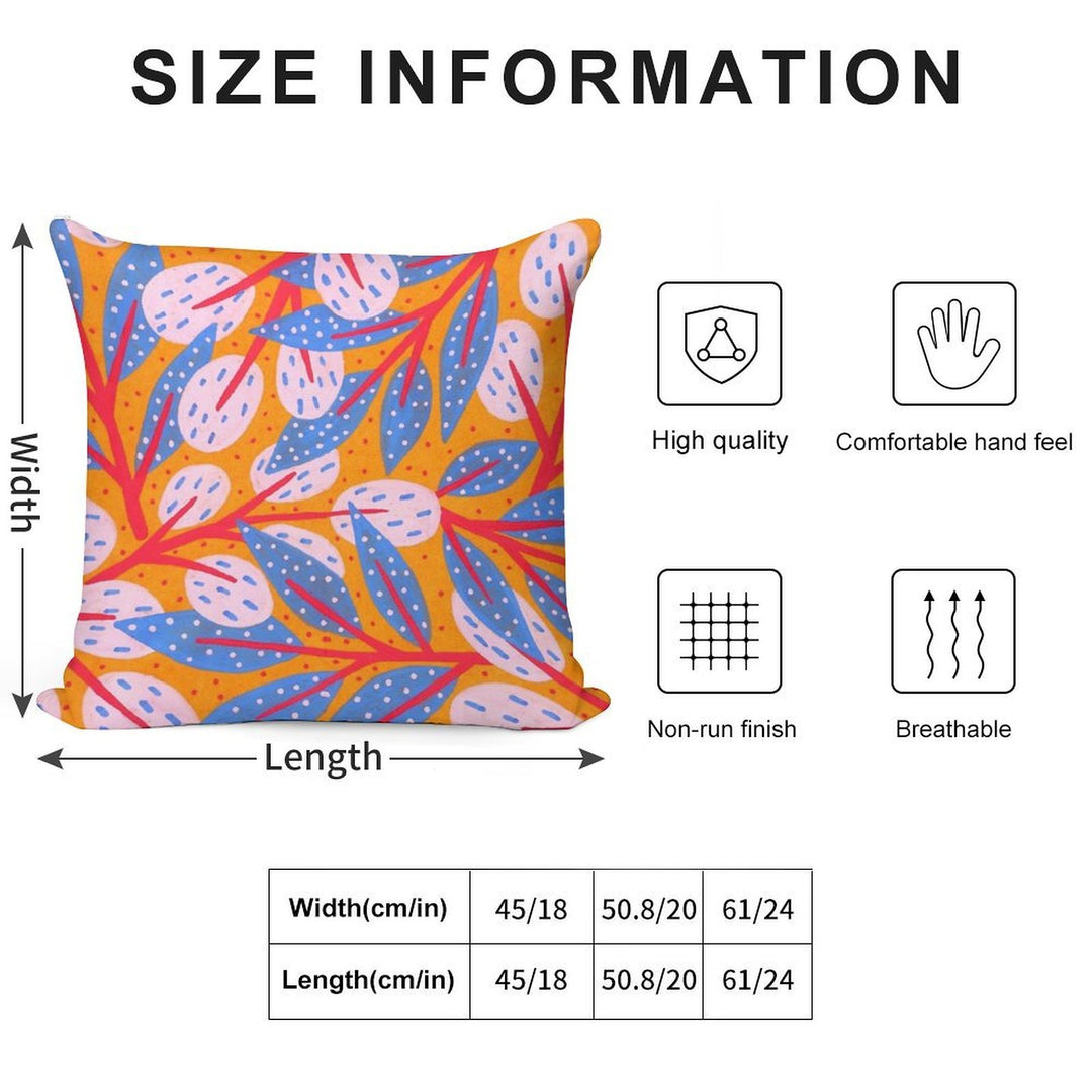 Gold Sky in The Forest Soft Durable Construction Throw Pillow