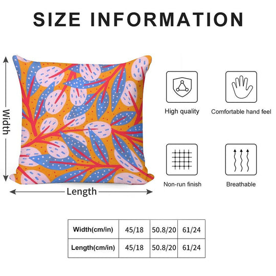 Gold Sky in The Forest Soft Durable Construction Throw Pillow