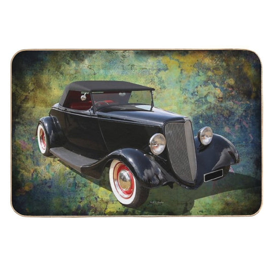 34 Black  Dirt-Trapping Bath Mat