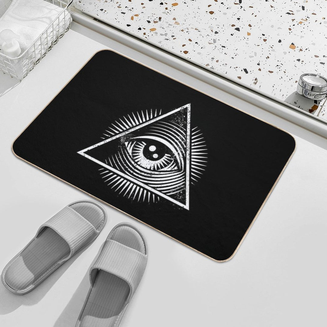 All Seeing Eye  Easy To Clean Bath Mat