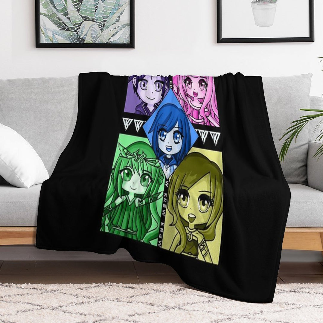 Aesthetic Funneh Krew Multi-functional Throw Blanket
