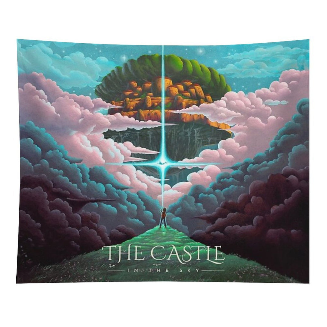 The Golden Castle in The Sky Tapestry