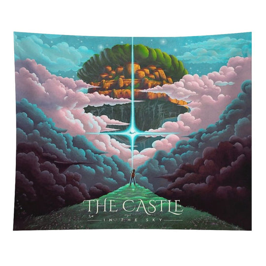 The Golden Castle in The Sky Tapestry
