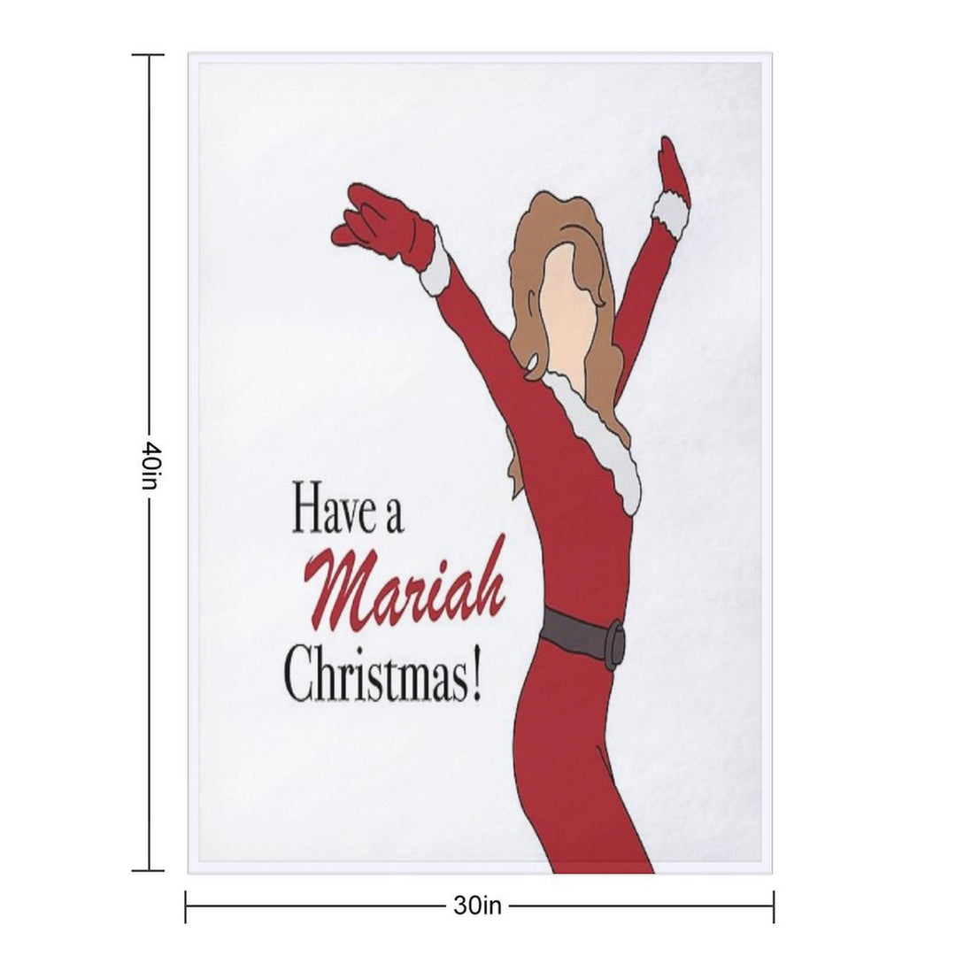 Have A Mariah Christmas ! Plush Throw Blanket
