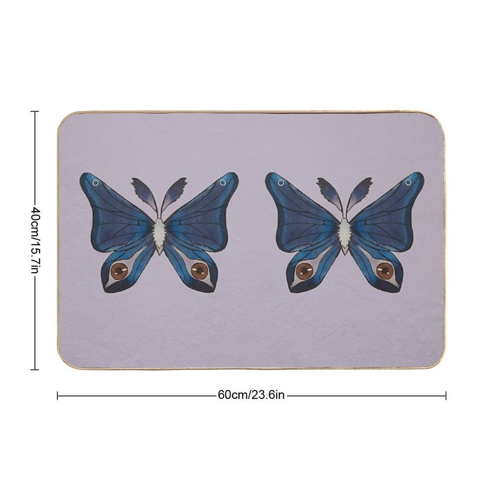 Purple Moth  Versatile Bath Mat