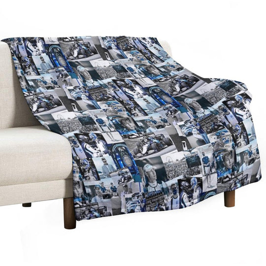 George Russle Williams Racing Collage All-season Throw Blanket