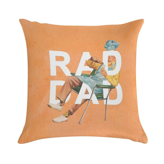 Rad Dad Soft Reinforced Edging Throw Pillow