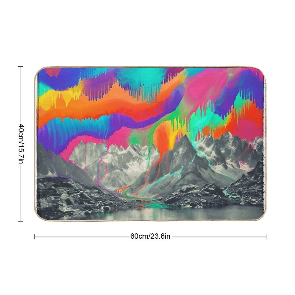 Skyfall, Melting Northern Lights  Non-Slip Bath Mat