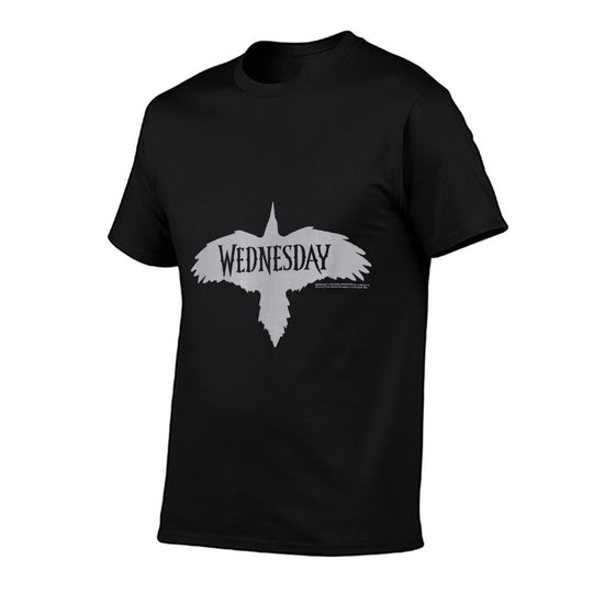 Wednesday Raven Silhouette Logo  Vintage-inspired T-Shirt