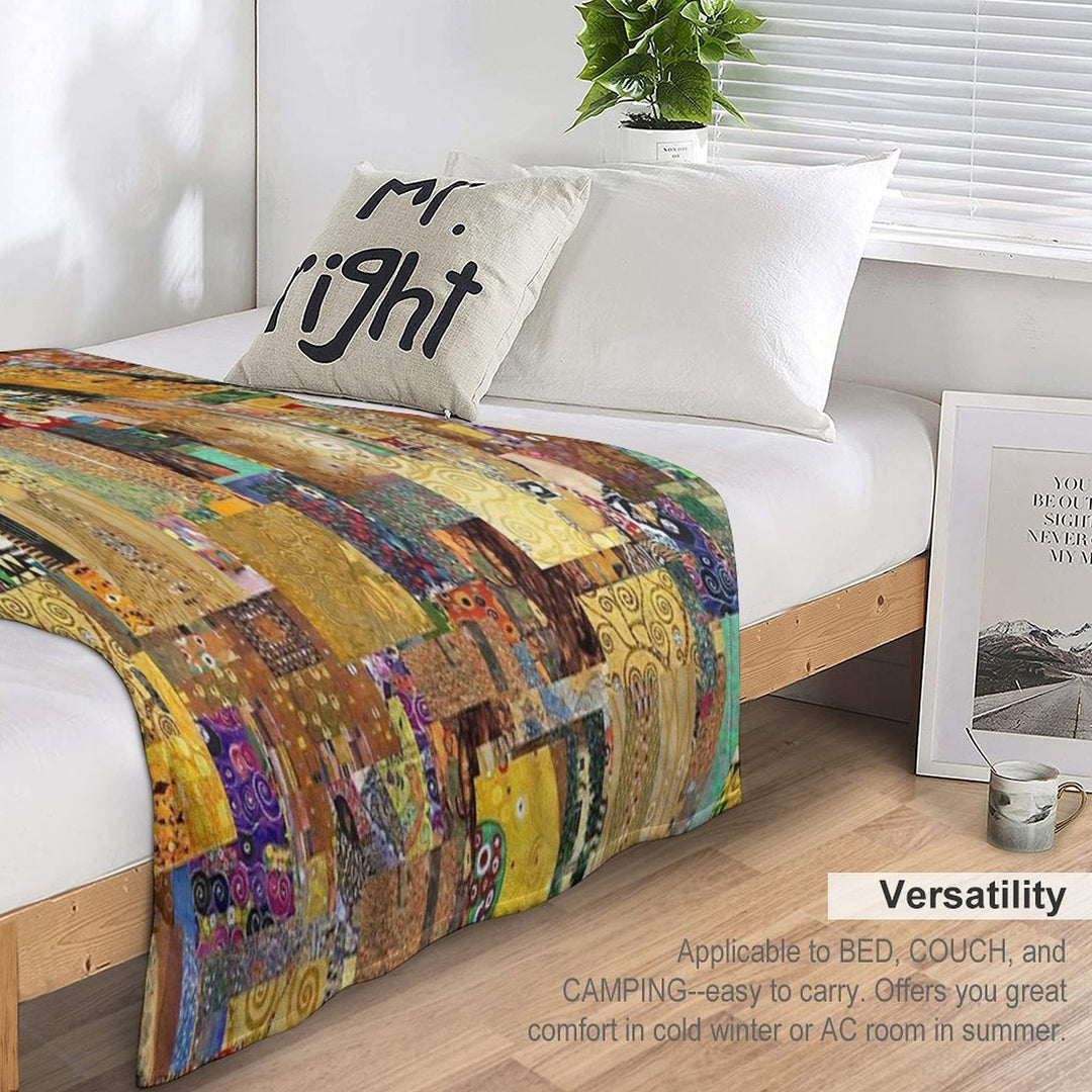 Gustav Klimt Premium Throw Blanket