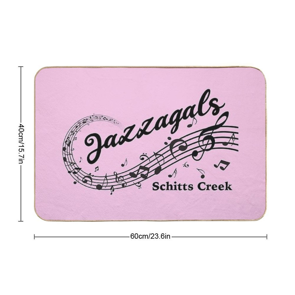Jazzagals Schitts Creek  Repositionable Bath Mat