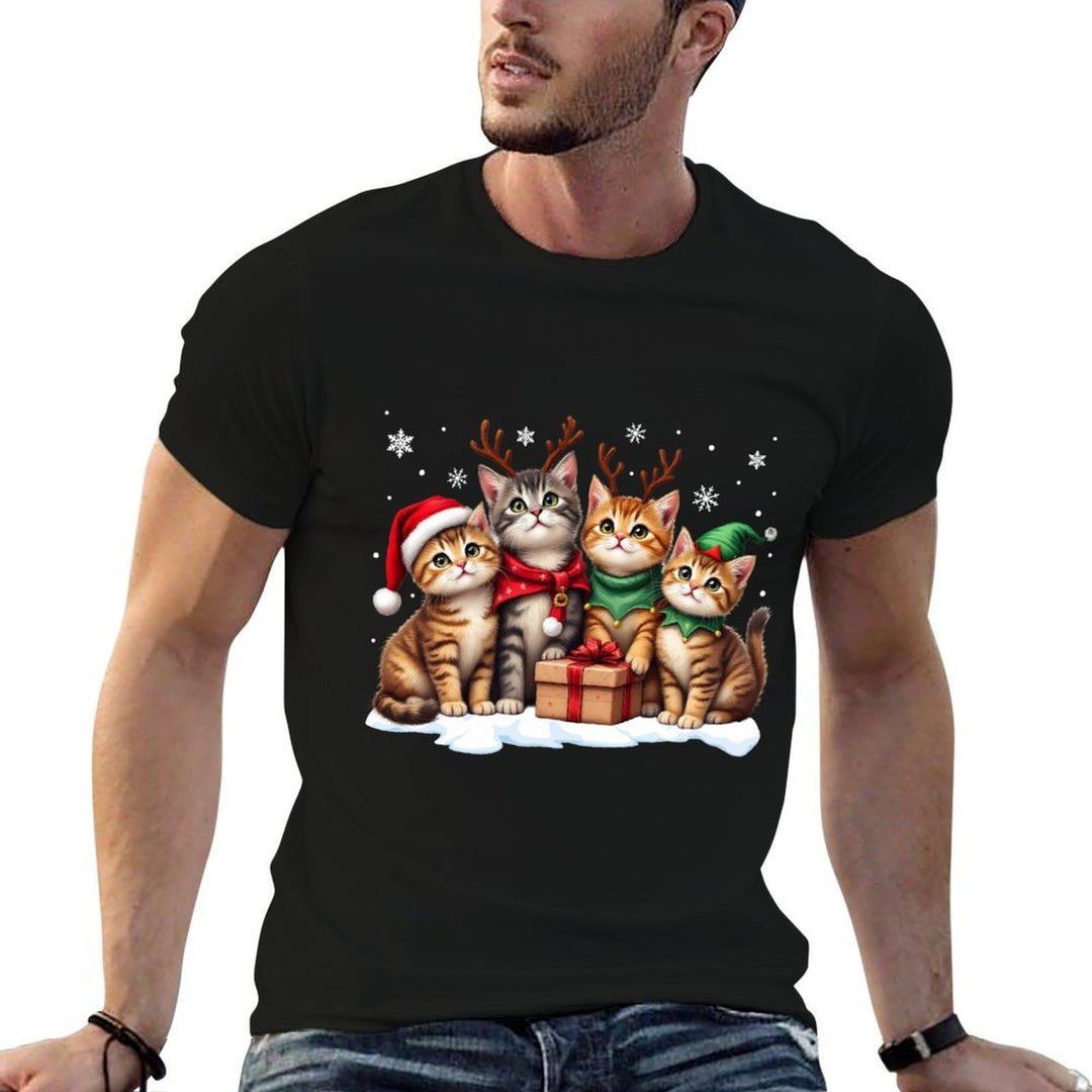 Cats Cat Christmas Pajamas Family Men Women Boys Girls  Moisture-wicking T-Shirt