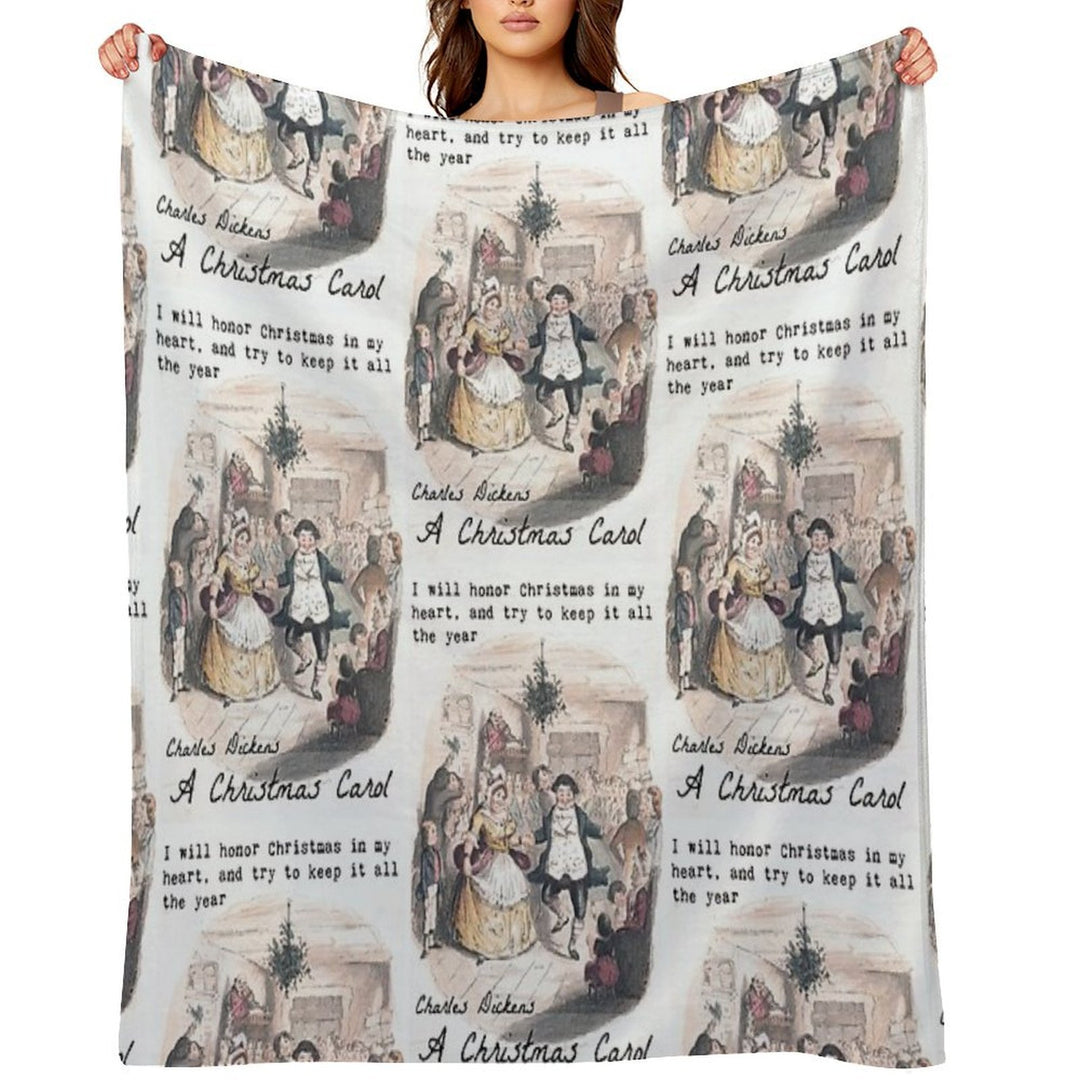 A Christmas Carol Velvety-soft Throw Blanket