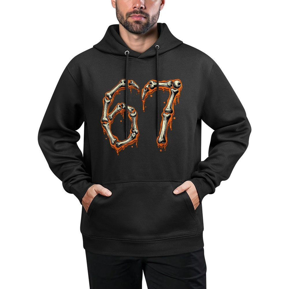 Funny Number 6 7 67 Meme Costume Matching Group Halloween Moisture-Wicking Hoodie