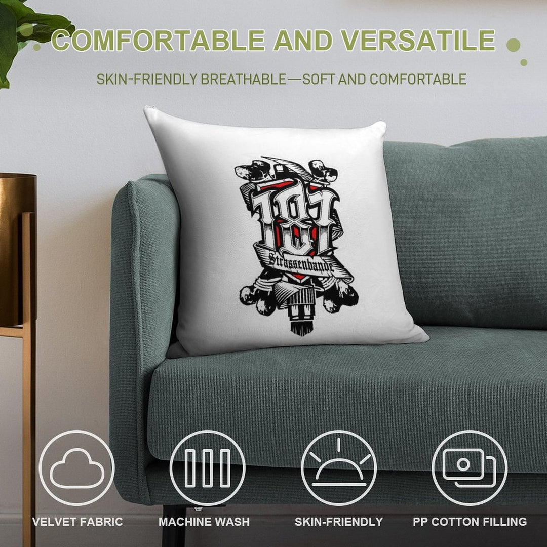 187 Smokezz Hiphop Soft Easy Maintenance Throw Pillow