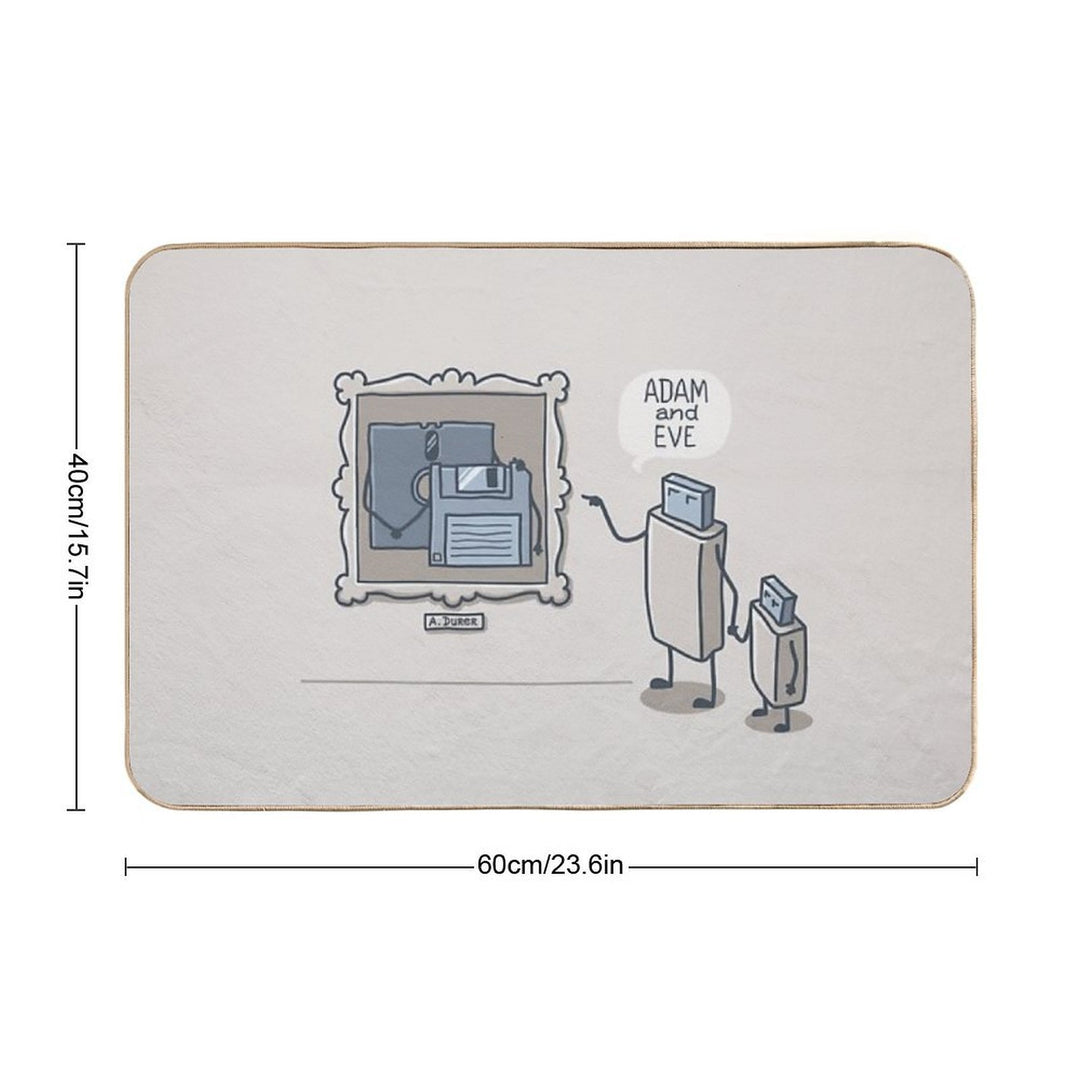 ADAM & EVE  Repositionable Bath Mat