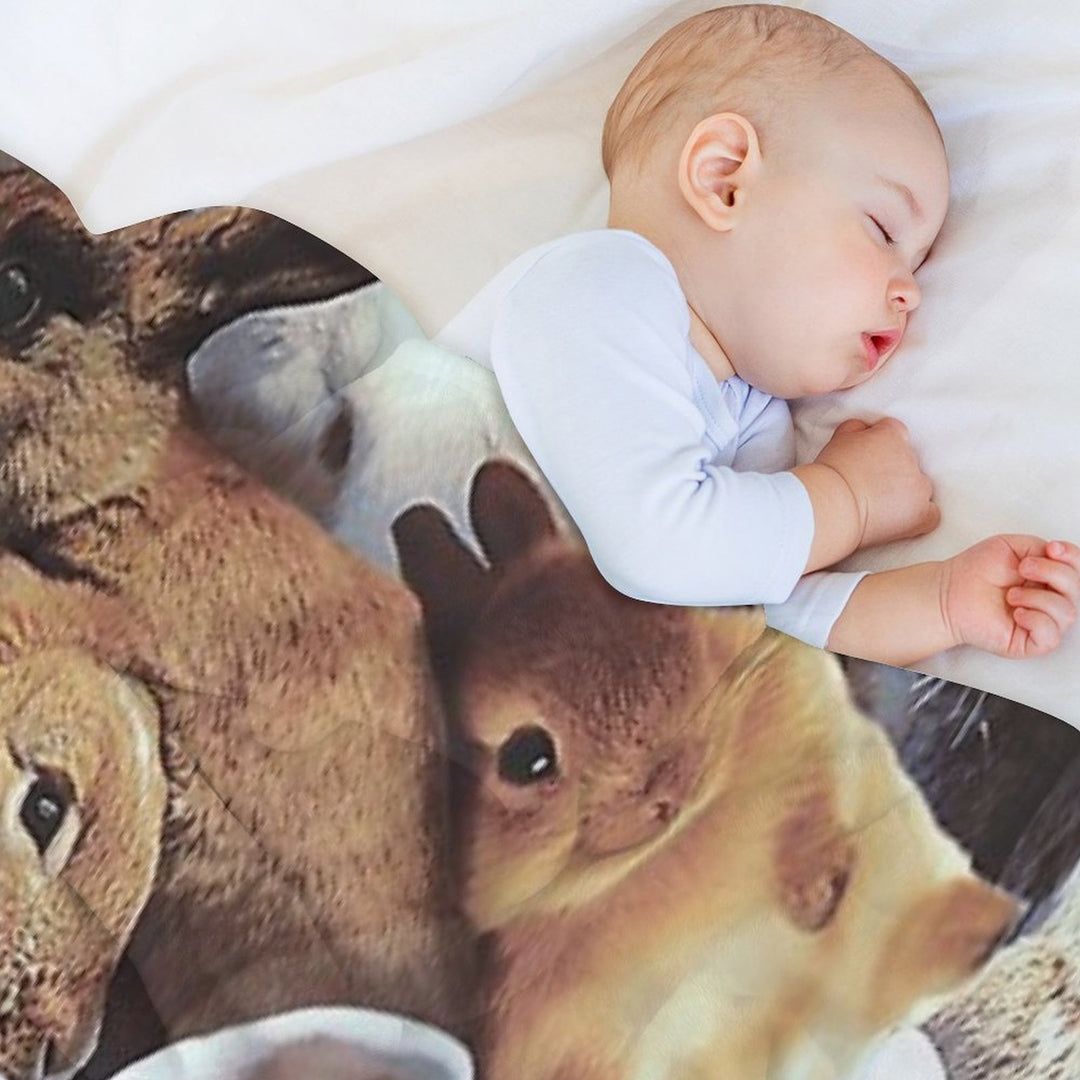 Rabbits Quick-dry Throw Blanket