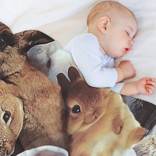 Rabbits Quick-dry Throw Blanket